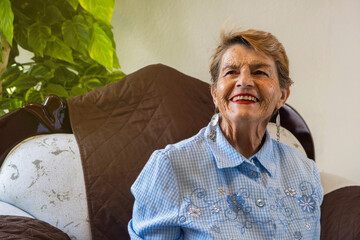 Smiling confident elegant middle aged mature woman. Old high level business woman, 80 years old,...