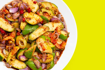 Spicy Thai green mango salad