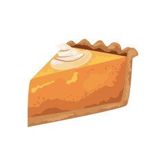 flat pumpkin pie