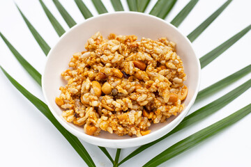 Krayasart, Thai crispy rice, peanut and sesame cereal