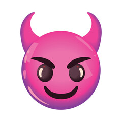 flat devil emoji