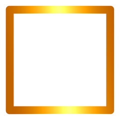 Abstract gold frame square pattern