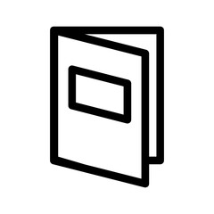 Booklet outline icon illustration design