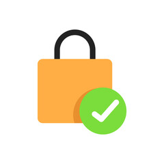 Lock icon illustration design