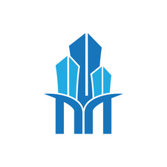 apartment icon logo vector design