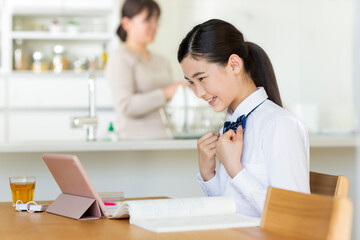 女子校生　学習