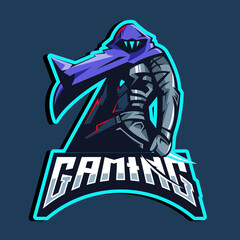 Gaming character mascot logo design of omen for team esport gaming
