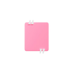 3d rendering of quotes frame box icon isolated 3d render illustration
