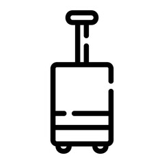 suitcase line icon