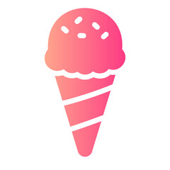 ice sream gradient icon