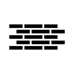 Brickwall icon vector color editable