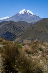 Landscape of El chimborazo, Ecuador, andes, andean mountains snow peak