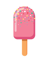 ice cream in flat design