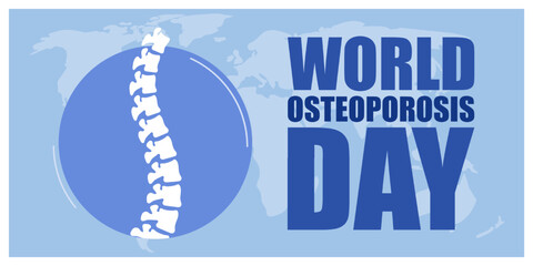 Vector illustration for world osteoporosis day banner