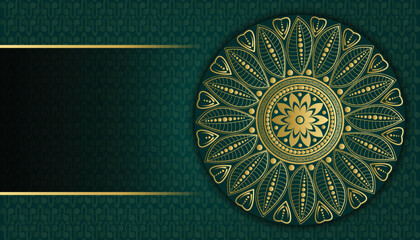 Beautiful abstract luxury mandala background design. Abstract ornamental greeting card design.