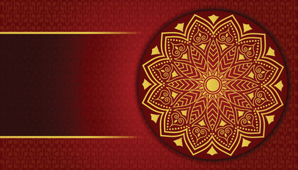 Beautiful abstract luxury mandala background design. Abstract ornamental greeting card design.