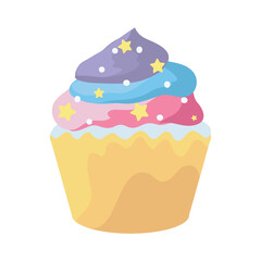 cupcake with stars