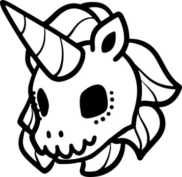 Unicorn Modern Line Style Icon