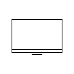 Computer monitor screen flat icon