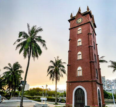 Haikou Tourist Bell Tower, a landmark building in Hainan