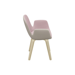 Realistic Chair Illustration. 3D Render.
