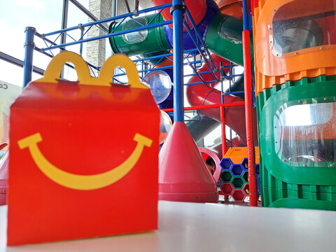 Mexico State, Mexico - Jul 12 2022: McDonald's, the hamburger and fast food restaurant, launches an expansion and digitization plan, apart from the fact that AutoMac and delivery gained strength