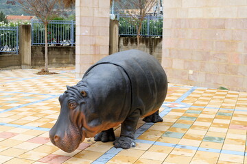 Figures for games and sports on a playground in Israel.