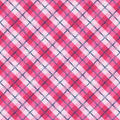 pink and white plaid pattern