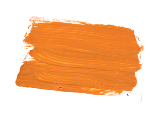 orange acrylic paint strokes for design elements. artistic brush strokes for ornament and lower thirds isolated background