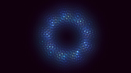 3D rendering abstract circle light background