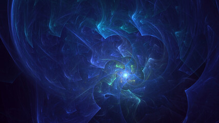 3D rendering abstract multicolor technology fractal light background