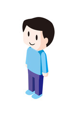 天気のいい休日をゆったりとすごす若い男性
