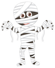Mummy kid cartoon character