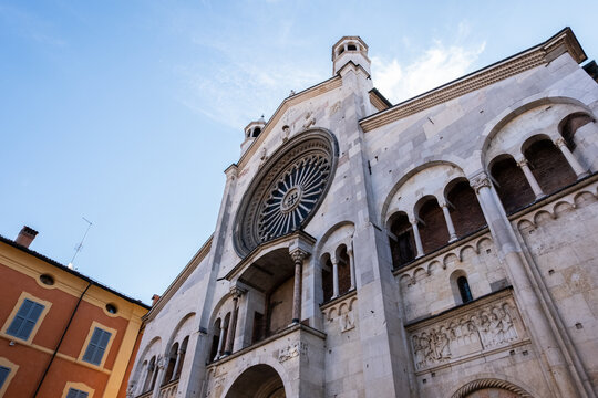 Beautiful view of Modena in Emilia Romanga. Summer in Italy