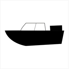 boat icon vector. illustration. symbol