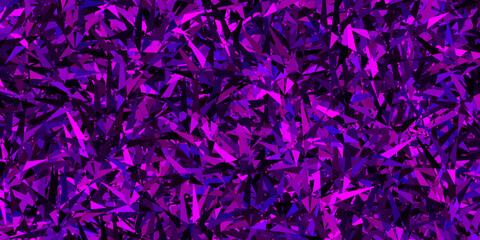 Dark Pink vector background with polygonal style.