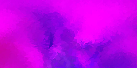 Dark pink vector abstract triangle backdrop.