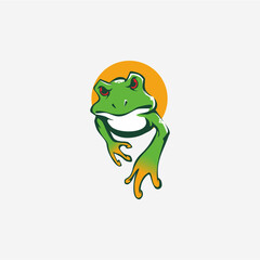 Green Frog Mascot