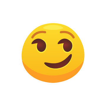 Feeling expression. Face emoji flat icon for web design. Cartoon yellow emotion circle icon smiling, laughing and crying isolated vector