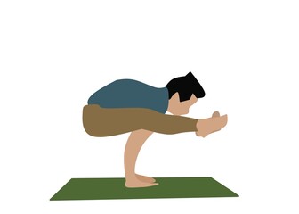 yoga pose vector