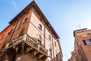 Fototapeta na wymiar Beautiful view of Modena in Emilia Romanga. Summer in Italy