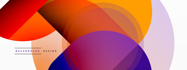Creative geometric wallpaper. Minimal circle triangle and square line abstract background. Vector illustration for wallpaper banner background or landing page © antishock