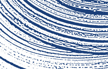 Grunge texture. Distress indigo rough trace. Emine