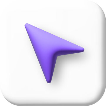 Arrow gps navigator 3d Icon. lication sign
