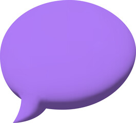 social media mail sms icon. 3d cartoon illustration. speech bubble