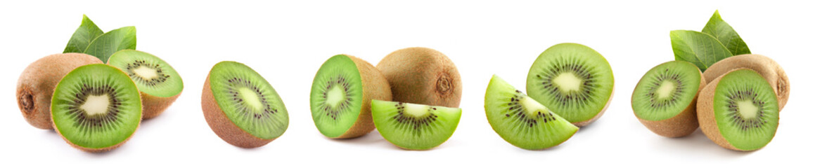 Obraz premium Kiwi isolated on white background