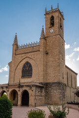Fototapeta na wymiar Church of San Juan Bautista, Óbanos, Navarra, Spain. Santiago's road.