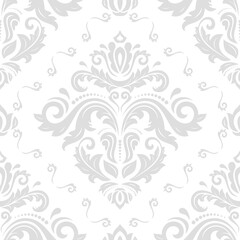 Classic seamless vector pattern. Damask orient ornament. Classic vintage light background. Orient pattern for fabric, wallpapers and packaging