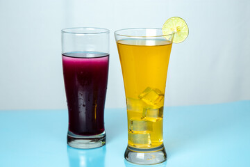 Fresh orange and grape squash