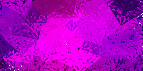 Light Purple vector background with polygonal forms.